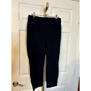 SPANX Polished Slim Fit Pull On Black Pants, Small/Petite